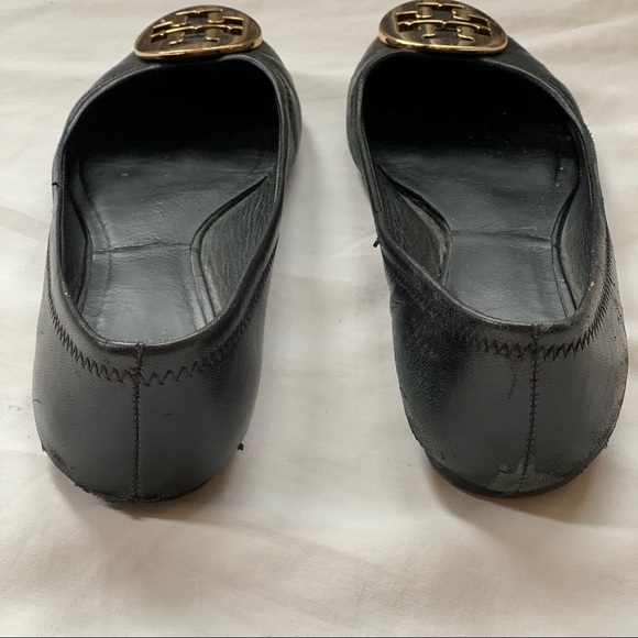 Black Tory Burch Minnie leather flats - Picture 4 of 8